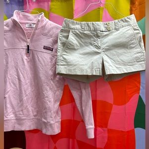 Vineyard Vines Pullover and Golf Shorts